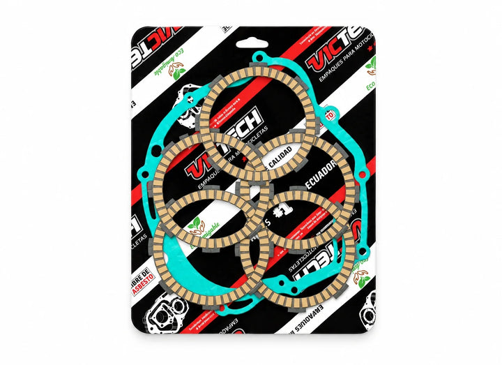Motorcycle clutch friction discs