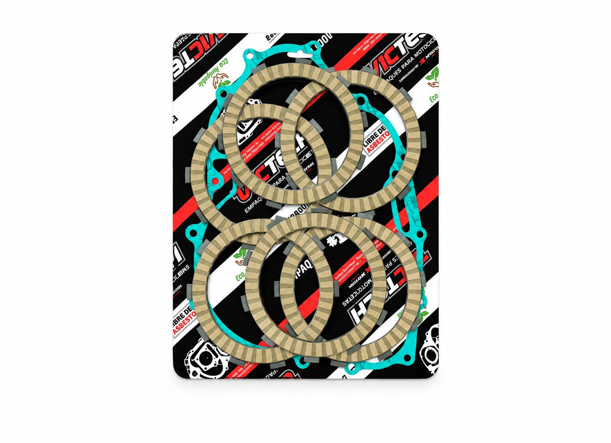 Victech Clutch Disc Set + Gasket Yamaha XT250 2008–2025 — product photograph
