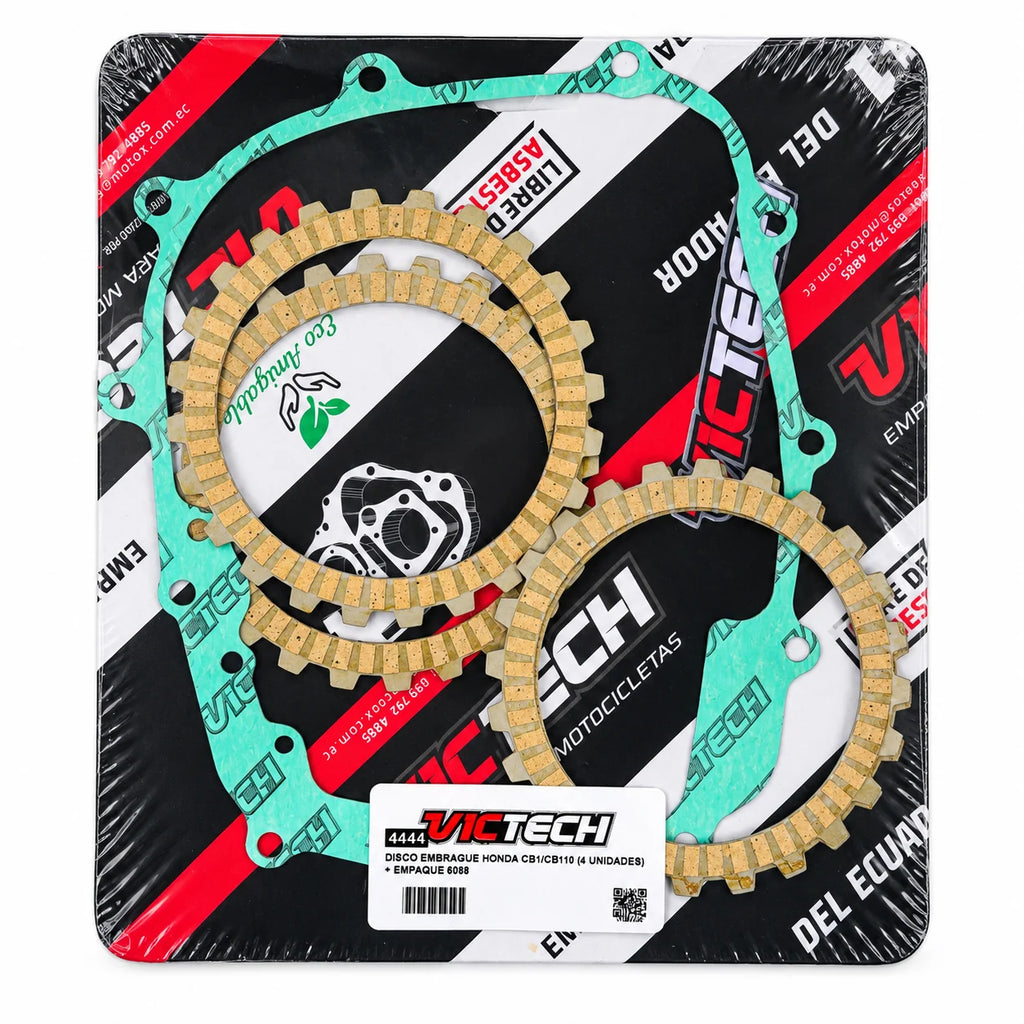 Victech Clutch Disc Set + Cover Gasket Honda CRF125F 2014–2026 — product photograph