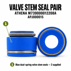 APJ000015 ATHENA M739000012208A numbered guide, two blue dual-spring valve stem seals supplied